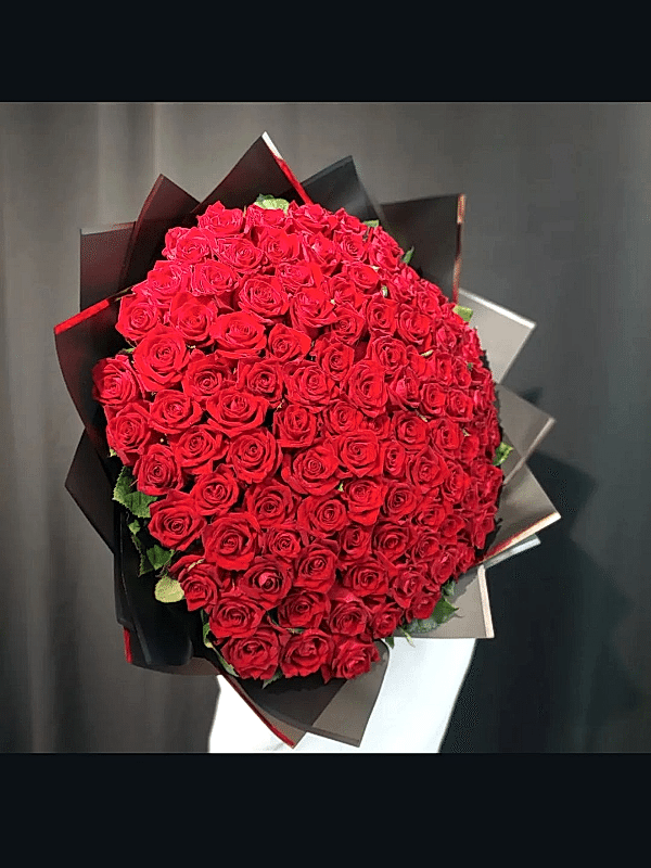  доставка цветов в Газиантеп - 101 ГИГАНТСКИЙ БУКЕТ РОЗ