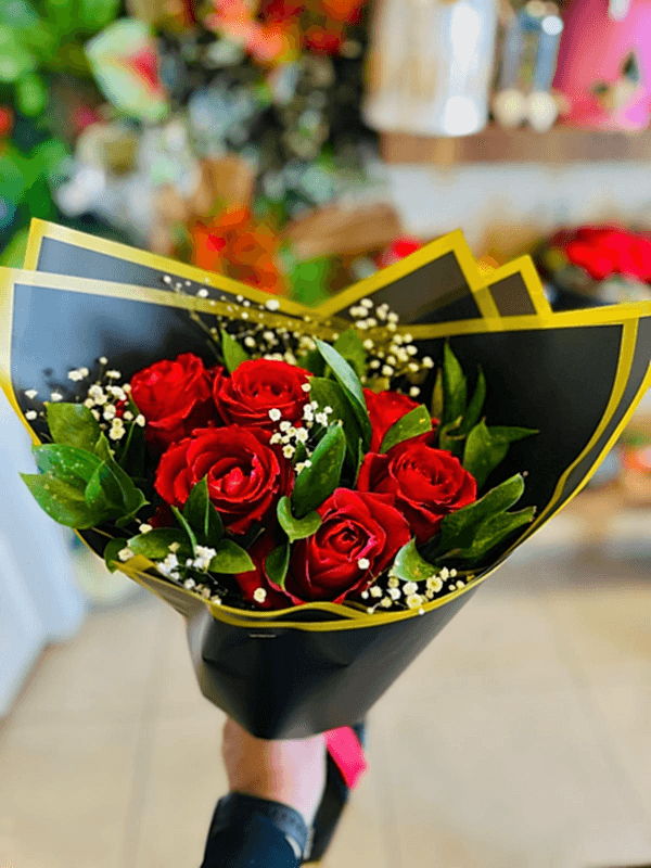  Gaziantep Çiçek Gönder - 7 Li Kırmızı Gül Buketi