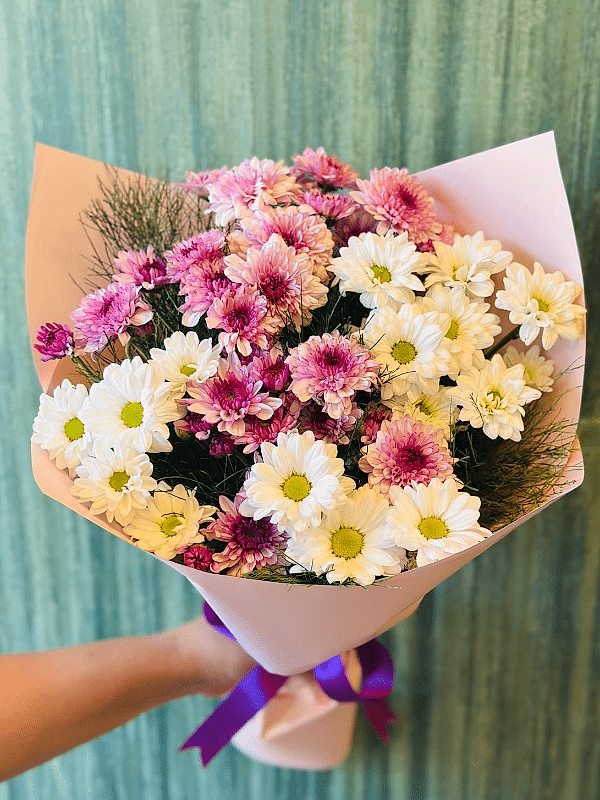 Gaziantep Çiçek Siparişi - Pembe ve Beyaz Buket