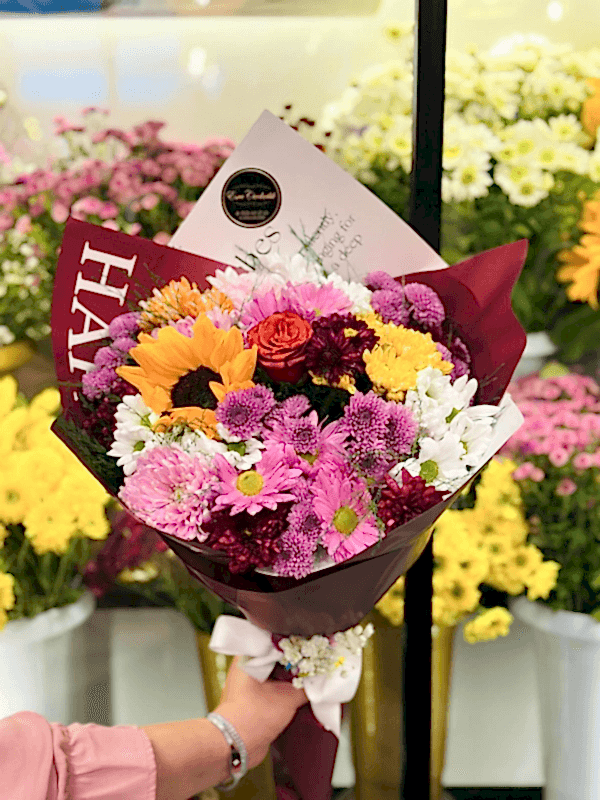  Gaziantep Çiçekçiler - Karışık Bahar Tonlarında Buket