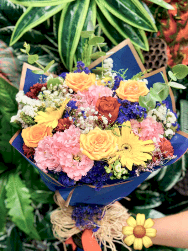  Gaziantep Çiçekçiler - 5 Renkli Karışık Mevsim Buketi 