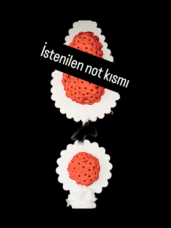  Gaziantep Çiçekçiler - Çift Çiçekli Çelenk Yapay