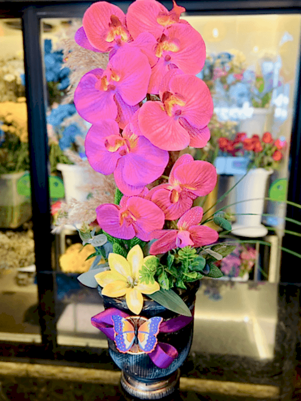  Gaziantep Çiçekçi - Fuşya Rengi  Yapay Orkide