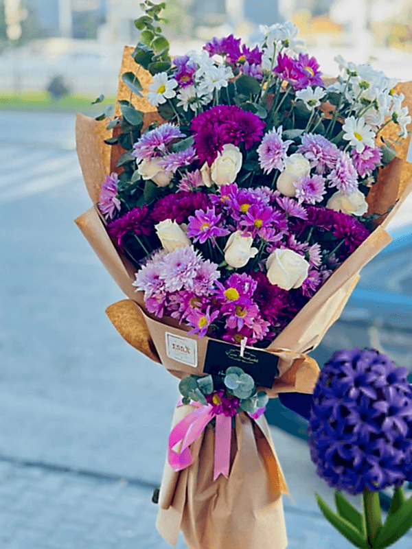  Gaziantep Çiçekler - Mor Pembe Şıklığı 