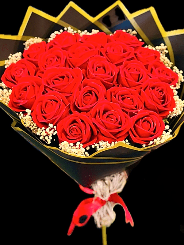  Gaziantep Çiçekçiler - 21 Li Kırmızı Yapay Gül Buketi