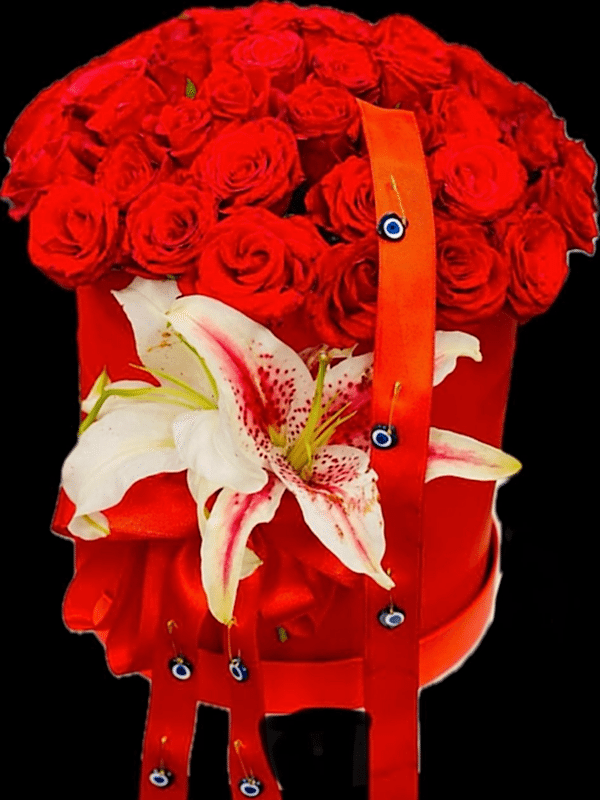 Gaziantep Çiçek Siparişi - 41 Li Kutuda Canlı Gül Arajmanı 