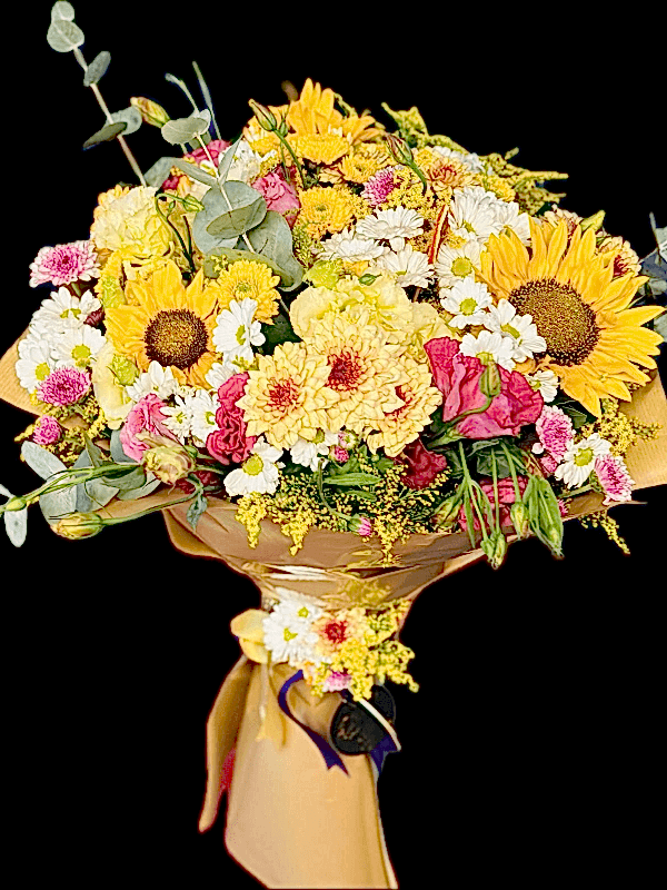 Gaziantep Çiçek Siparişi - Ayçiçeği Mevsim  Sarı Ton Buket