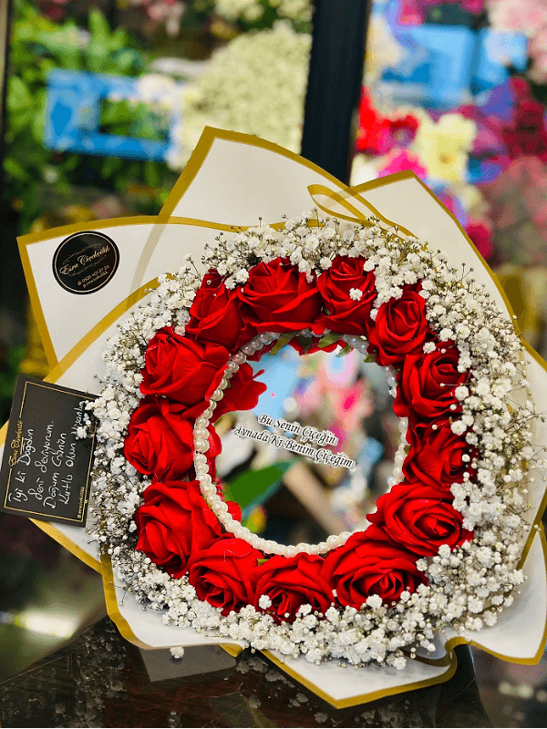  Gaziantep Çiçekler - Aynalı Tasarım Buketi