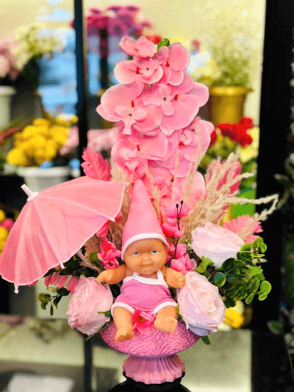 Gaziantep Çiçek Siparişi - Pembe Orkideli Bebek Çiçeği