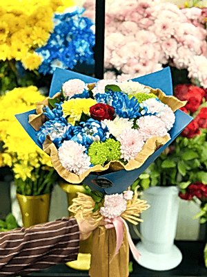  Gaziantep Çiçekçiler - Mavi Sevenlere Özel Tasarım