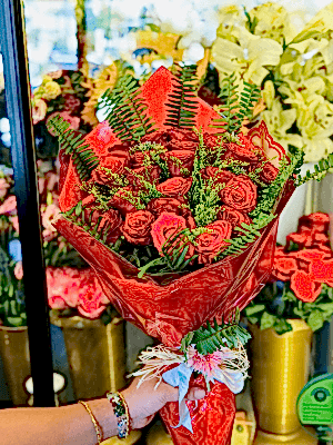 Gaziantep Çiçek Siparişi - 25 Li  Kırmızı Gül Buketi 