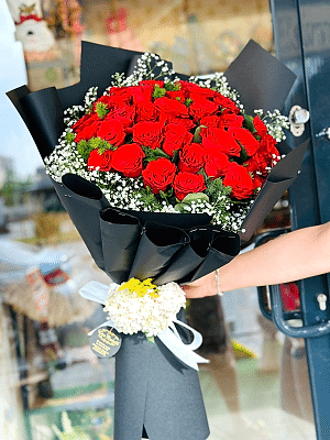  Gaziantep Çiçek Gönder - 30 Adet Canlı Kırmızı Gül Buketi