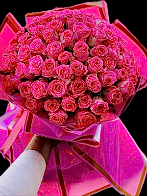  Gaziantep Çiçek Gönder - 52 Adet Pembe İthal Gül Buketi