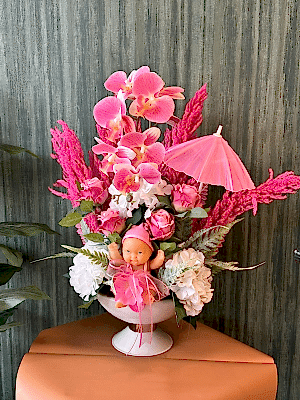  Gaziantep Çiçek Gönder - Kız Bebek Çiçeği Yapay 