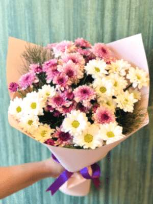 Gaziantep Çiçek Siparişi - Pembe ve Beyaz Buket