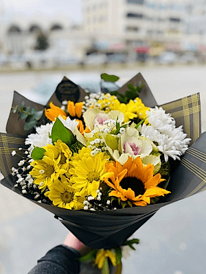 Gaziantep Çiçek Siparişi - Sarı Papatyalı Mevsim Buketi