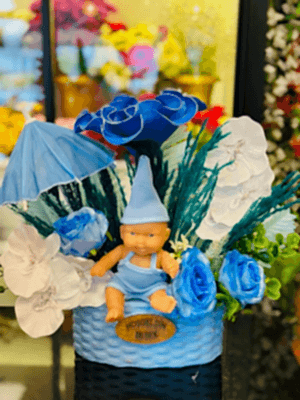  Gaziantep Çiçekçiler -  Erkek Bebek  Hoşgeldin Çiçeği