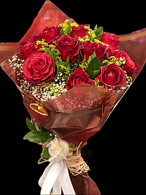 Gaziantep Çiçek Siparişi - 10 Adet Kırmızı Gül Buketi