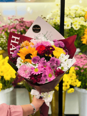  Gaziantep Çiçekçiler - Karışık Bahar Tonlarında Buket