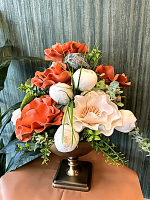  Gaziantep Çiçek Gönder - Metal  Vip Saksıda Tasarlanmış Yapay Çiçek