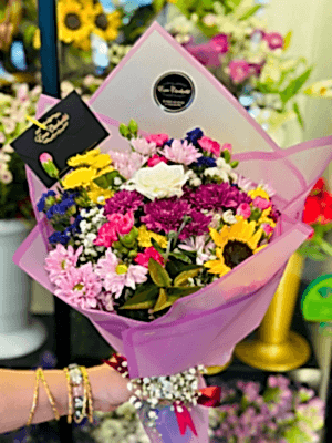 Gaziantep Çiçek Siparişi - Mor Mevsim Buketi Taptaze