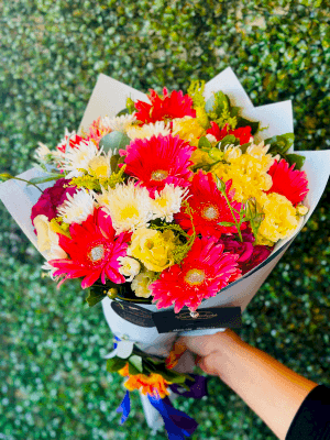  Gaziantep Çiçekçi - Simli Gelbera ve Papatya Buketi