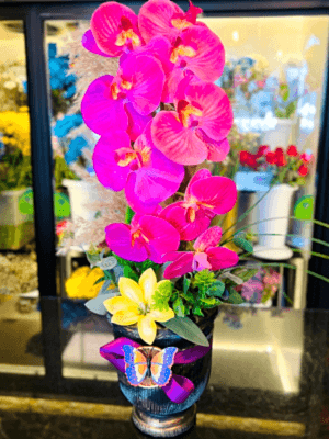  Gaziantep Çiçekçi - Fuşya Rengi  Yapay Orkide