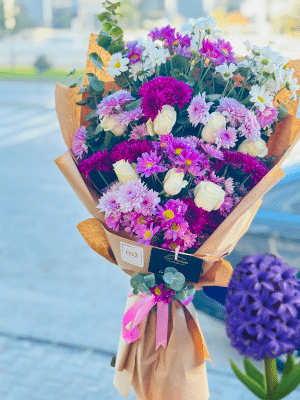  Gaziantep Çiçekler - Mor Pembe Şıklığı 