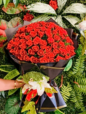 Gaziantep Çiçek Siparişi - 101 Li Bir Kucak Dolusu Gül Buketi