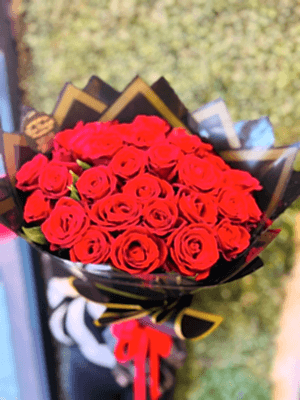 Gaziantep Çiçek Siparişi - 25 li Canlı Kırmızı Gül Buketi