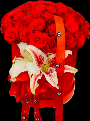 Gaziantep Çiçek Siparişi - 41 Li Kutuda Canlı Gül Arajmanı 