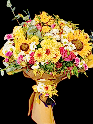 Gaziantep Çiçek Siparişi - Ayçiçeği Mevsim  Sarı Ton Buket