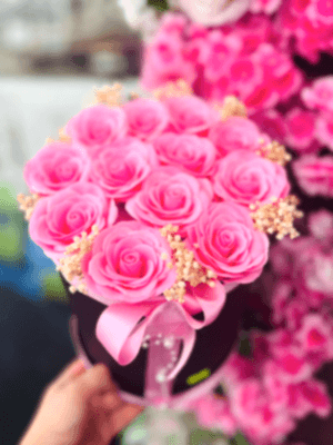  Gaziantep Çiçekler - Kutuda Pembe Gül 